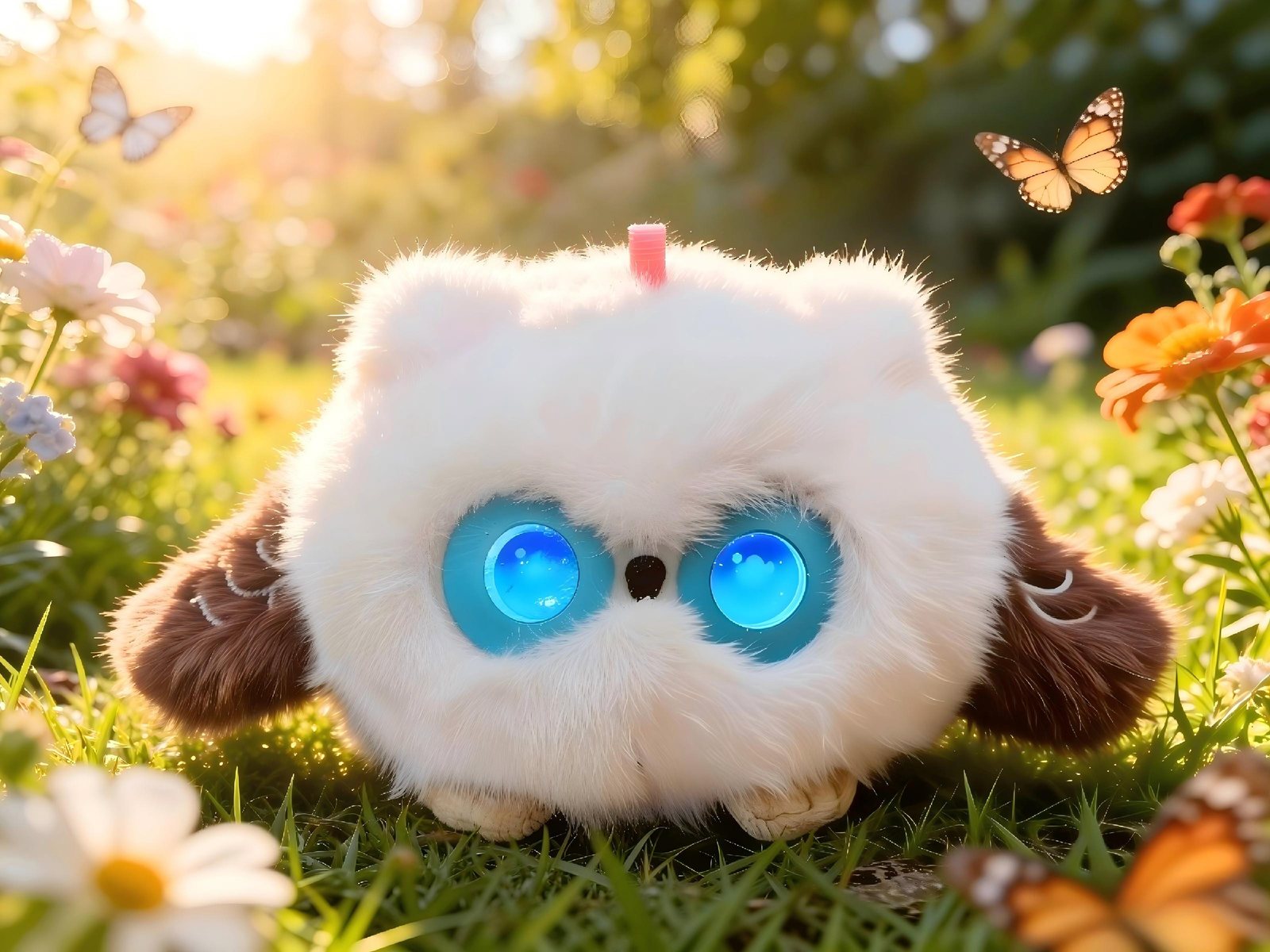 A child hugging the AI Owl GuGu